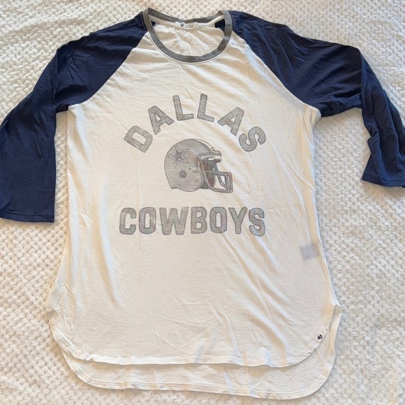 🏈 Women’s Dallas Cowboys ¾ Sleeve Baseball Tee – Size XL - Picture 1 of 9
